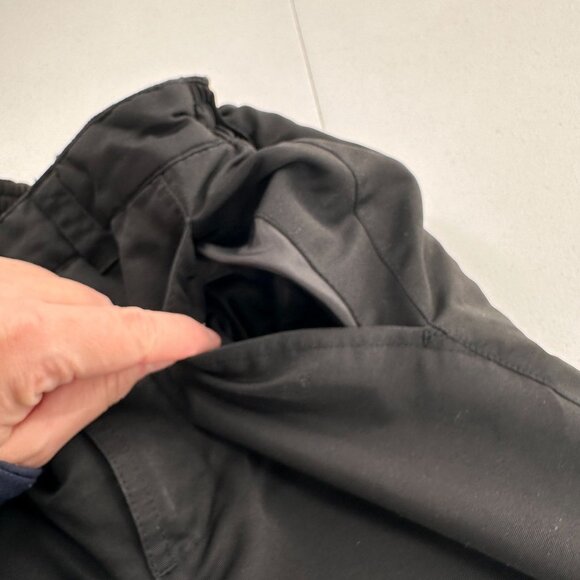 Faded Glory Black Insulated Snow Pants Elastic Waist Reinforced Knees L (10-12) - Picture 10 of 11